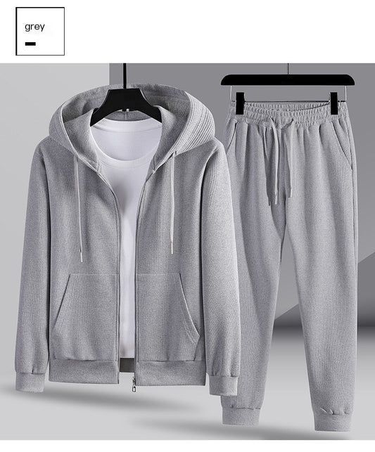 Waffle-Knit Loungewear Set